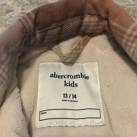 Plaid Abercrombie Kids Girls Jacket - Picture 6 of 6